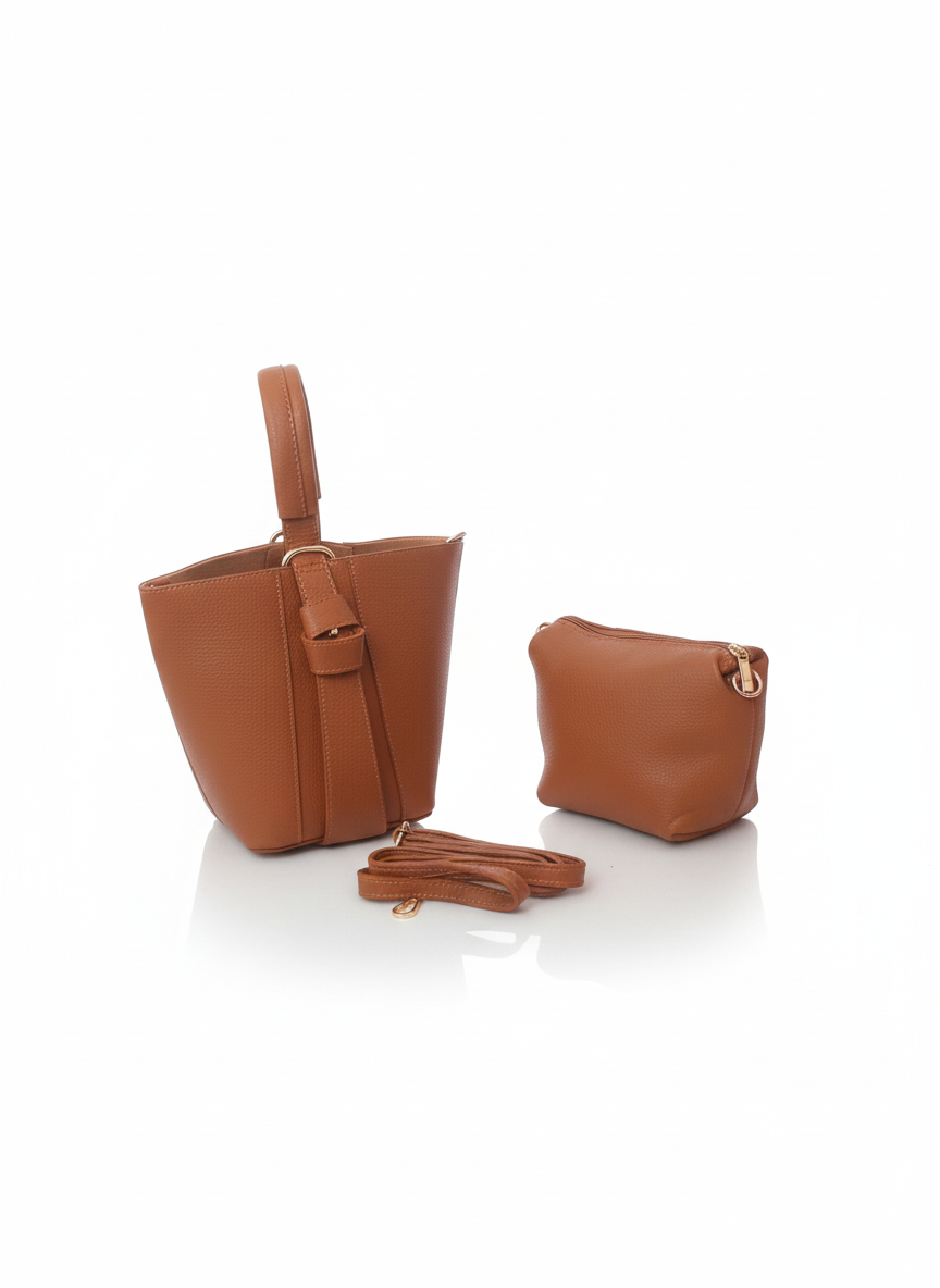 Bolso de piel Terracota