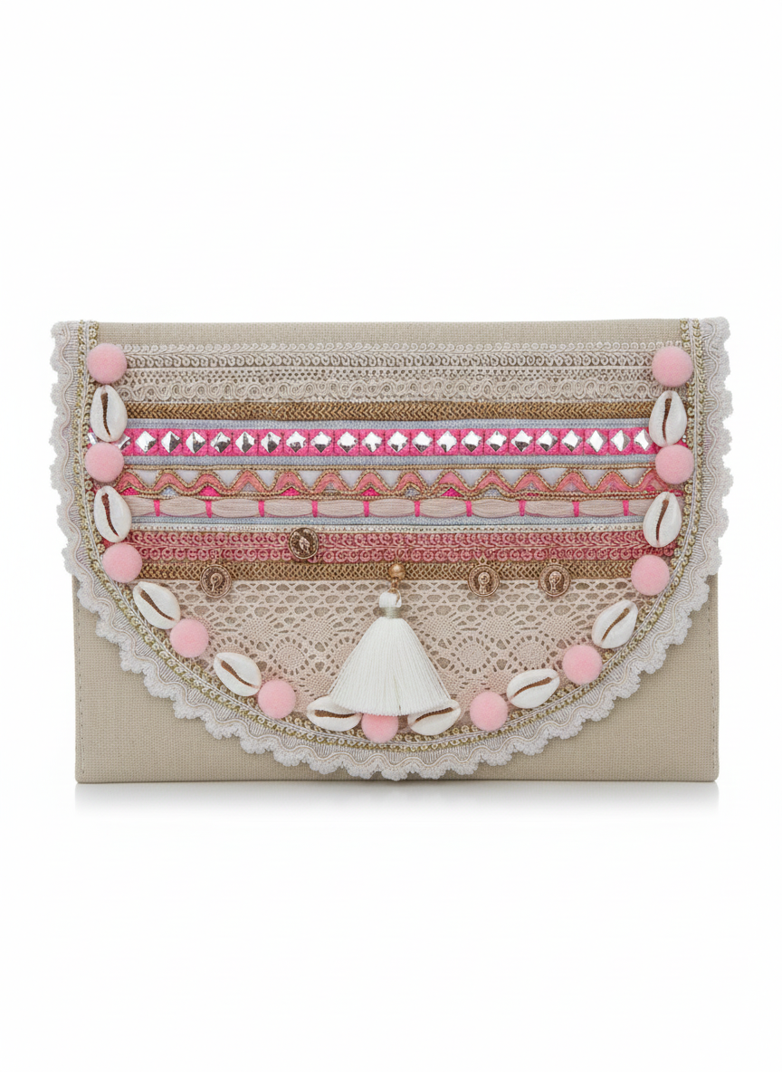 Bolso boho Rosa