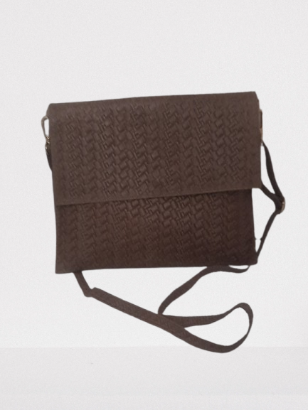 Bolso de piel marrón de alta calidad