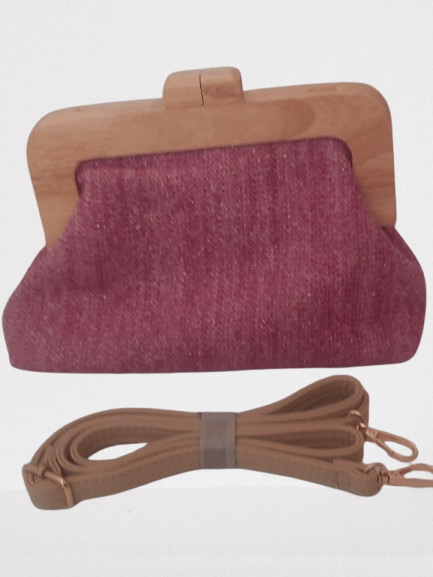 Bolso monedero Malva