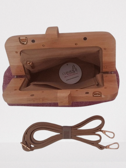 Bolso monedero Malva
