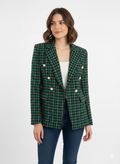 Blazer Tweed - Verde & Negro