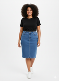 Falda Vaquera Midi — Clásica, Favorecedora y Siempre en Tendencia