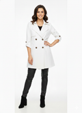 Gabardina color blanco