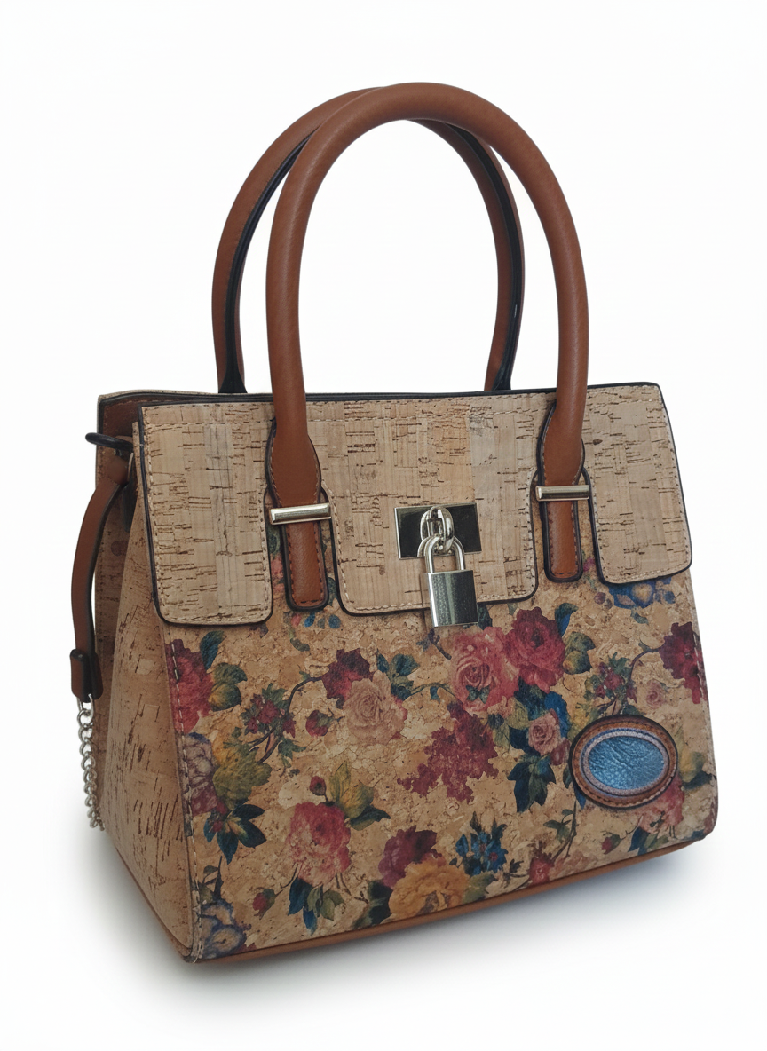 Bolso de Corcho Floral 'Jardín Encantado'