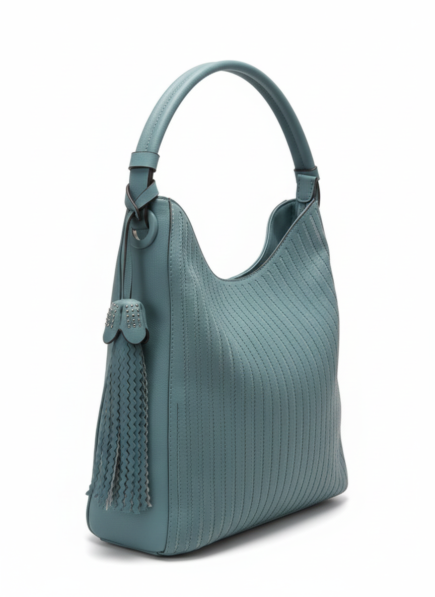Bolso azul grisáceo