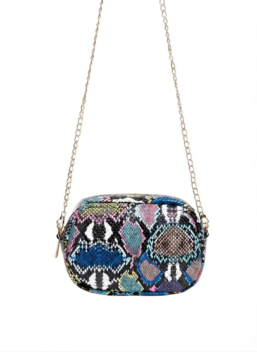 Mini bolso Estampado Serpiente Multicolor