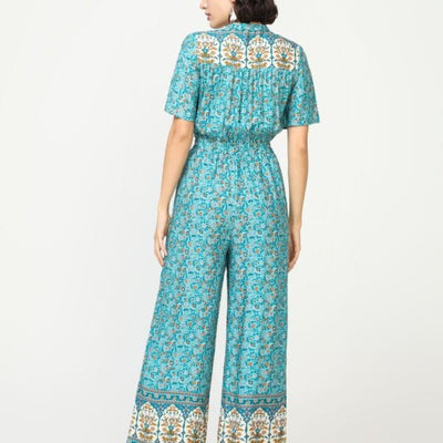 Mono largo estampado TURQUESA estilo bohemio