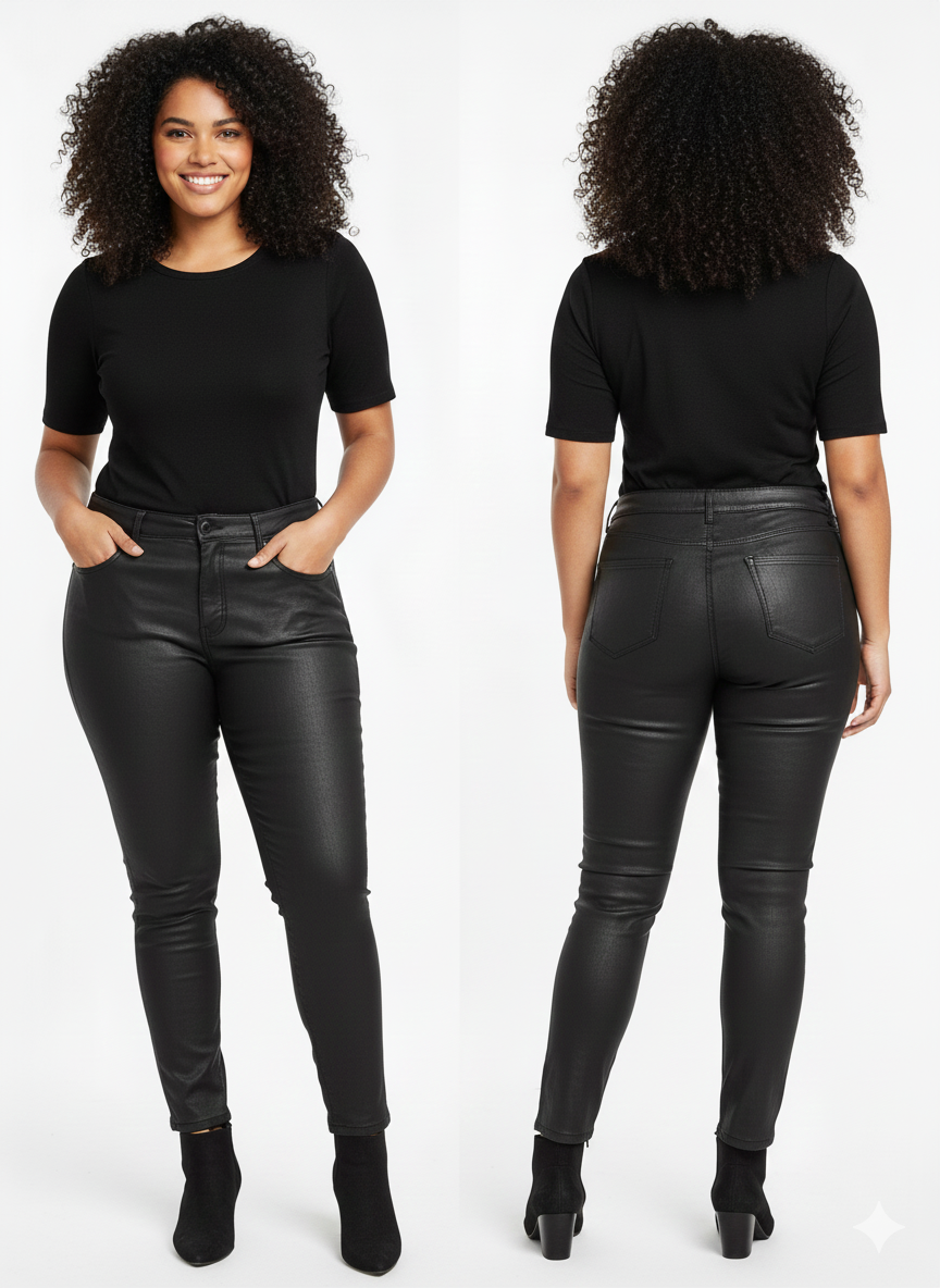 Pantalón negro polipiel