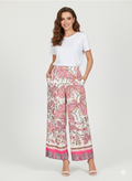 Pantalón Palazzo Cachemir Fucsia