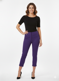 Pantalón elástico morado