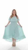 Vestido Largo Aguamarina – Talla Grande