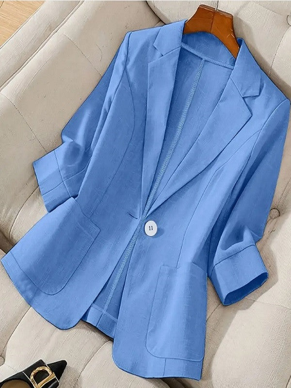 Blazer símil vaquero - Talla grande