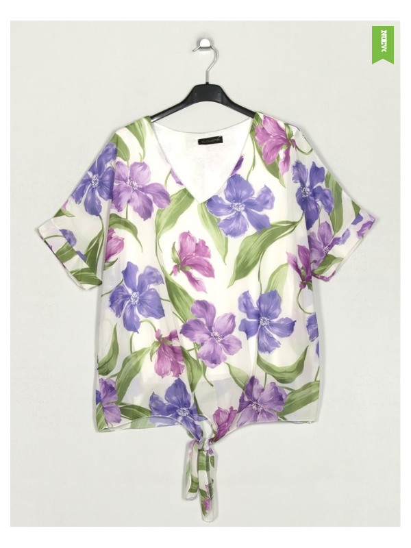 Blusa estampada nudo LILA