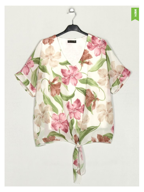 Blusa estampada nudo ROSA