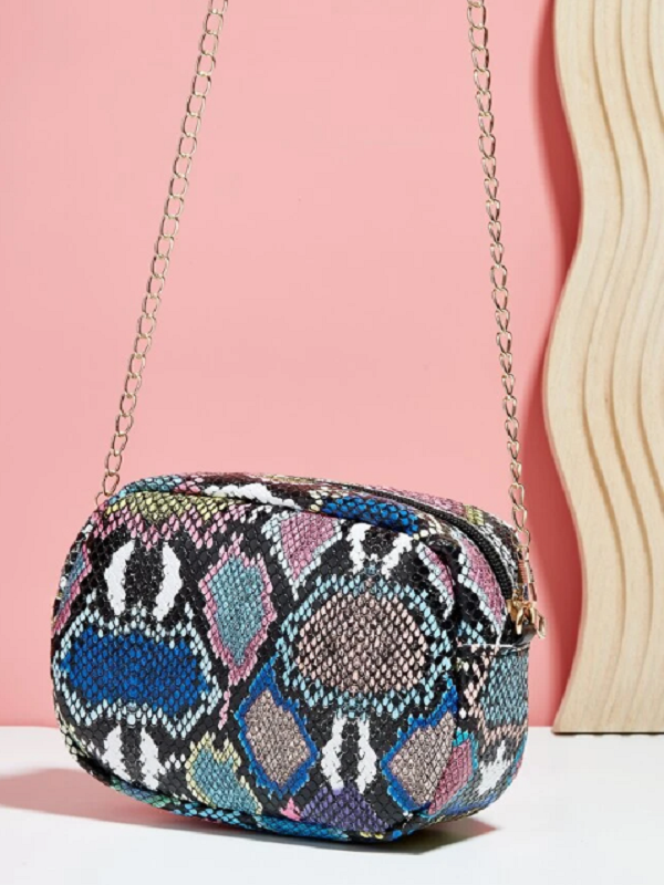 Bolso estampado Serpiente Multicolor