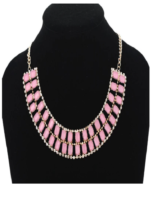Collar Griego Rosa palo