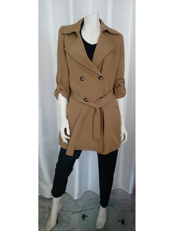 Gabardina color camel