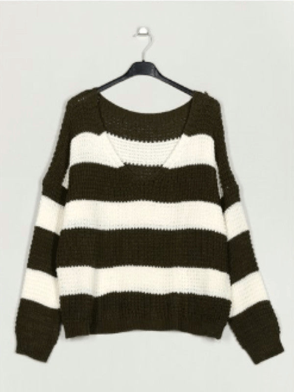 Jersey rayas Blanco/Verde