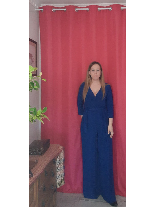 Mono plisado Azul eléctrico