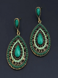 Pendientes de Pedrería Verde