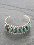 Pulsera Vintage de Piedras Azules