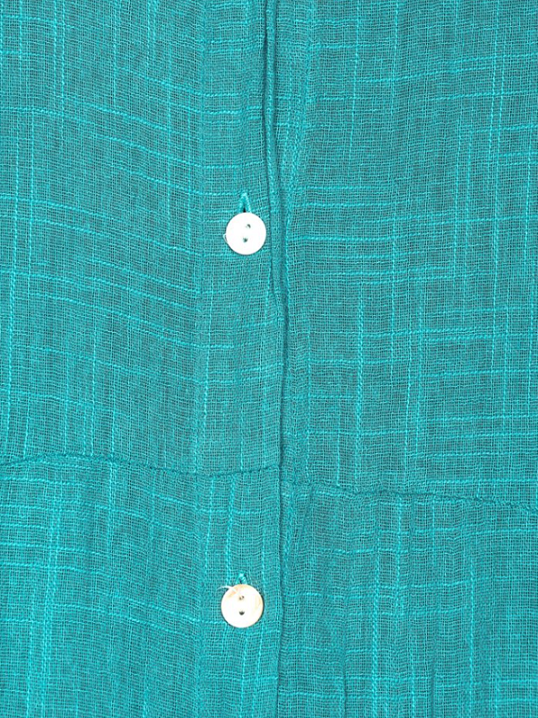 Vestido largo camisero Turquesa - Talla Grande